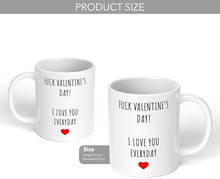 Print Maniacs Fuck Valentine Day Mug 11oz Funny Mug Gifts for Girlfriend, Birthday Gifts for Women, Valentines Day Gifts for Her, Anniversary Romantic Gifts for Her Fiancee Wife - Media Replication