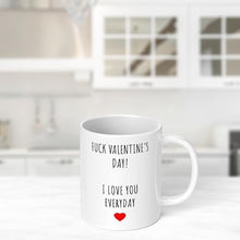 Print Maniacs Fuck Valentine Day Mug 11oz Funny Mug Gifts for Girlfriend, Birthday Gifts for Women, Valentines Day Gifts for Her, Anniversary Romantic Gifts for Her Fiancee Wife - Media Replication