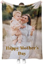 Personalised Photo Blanket, Customised Blanket with Pictures, Soft & Cosy Custom Blanket for Adults & Kids, Thoughtful Gifts for Mum, Dad, Best Friend, Boyfriend, or Girlfriend - Media Replication