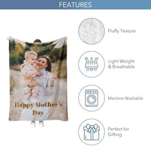Personalised Photo Blanket, Customised Blanket with Pictures, Soft & Cosy Custom Blanket for Adults & Kids, Thoughtful Gifts for Mum, Dad, Best Friend, Boyfriend, or Girlfriend - Media Replication