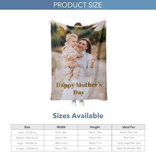Personalised Photo Blanket, Customised Blanket with Pictures, Soft & Cosy Custom Blanket for Adults & Kids, Thoughtful Gifts for Mum, Dad, Best Friend, Boyfriend, or Girlfriend - Media Replication