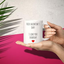 Print Maniacs Fuck Valentine Day Mug 11oz Funny Mug Gifts for Girlfriend, Birthday Gifts for Women, Valentines Day Gifts for Her, Anniversary Romantic Gifts for Her Fiancee Wife - Media Replication