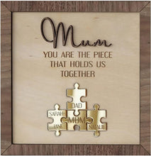 Personalized Family Puzzle Piece Sign - Media Replication