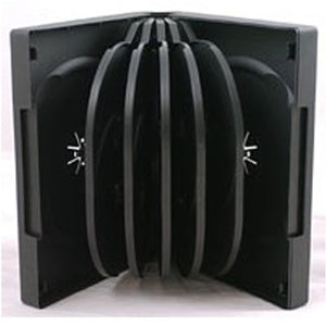 39mm 12 Way DVD Case Black - Media Replication