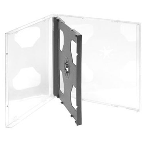 10.4mm Double Jewel CD Case Black Tray - Media Replication