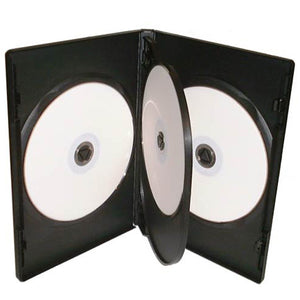 14mm 4 Way DVD Case Black - Media Replication
