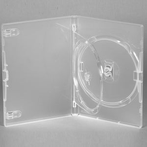Genuine Amaray Double DVD Case Clear with Single Tray - Media Replication