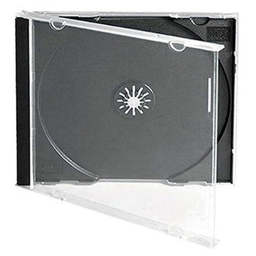 10.4mm Single Jewel CD Case Black Tray - Media Replication