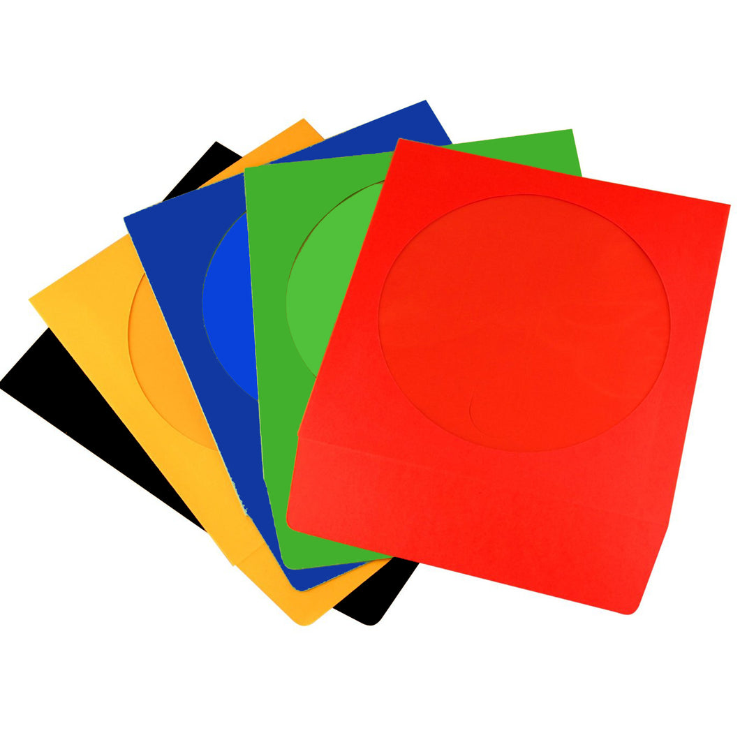 Coloured Paper CD Sleeve with Window and Flap - Media Replication