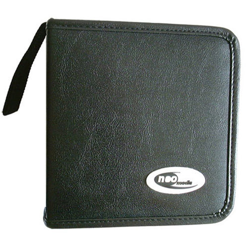 Neo Media 48 Capacity CD Storage Wallet Leather - Media Replication
