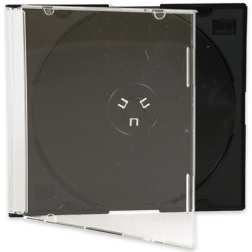 5.2mm Single Slimline Jewel CD Case Black Tray - Media Replication